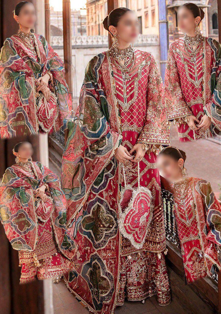 Mohsin Naveed Organza Bridal Suit - Yumnaz