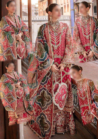 Mohsin Naveed Organza Bridal Suit - Yumnaz