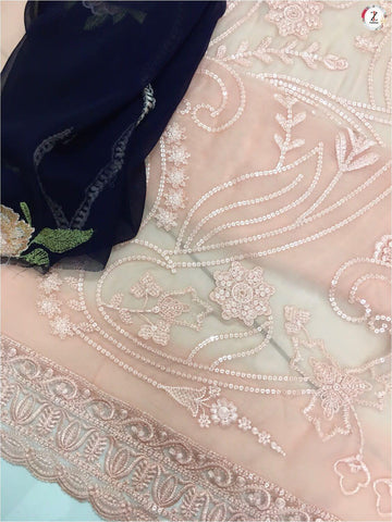 Mushq Chiffon Suit - Yumnaz