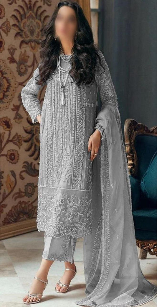 Mushq Chiffon Suit - Yumnaz