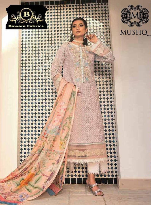 Mushq Cotton Suit - Yumnaz