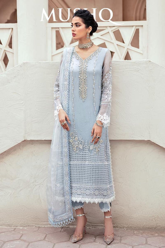 Mushq Organza Suit - Yumnaz