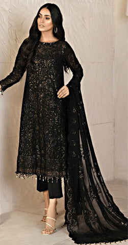 Party Wear Organza Suit-Replica Suits-Replica Zone