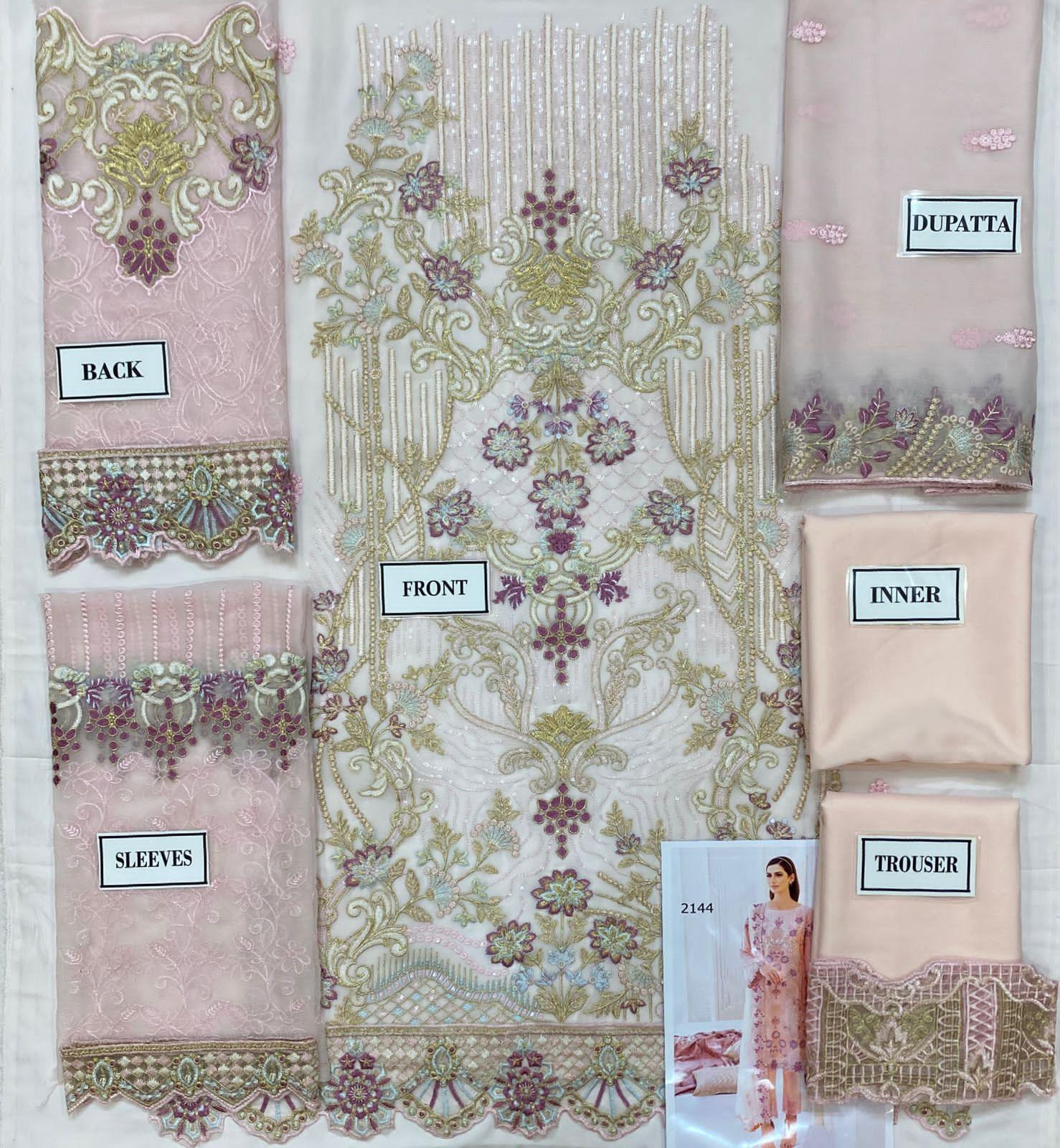 Ramsha Chiffon Suit - Yumnaz