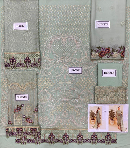 Ramsha Chiffon Suit - Yumnaz