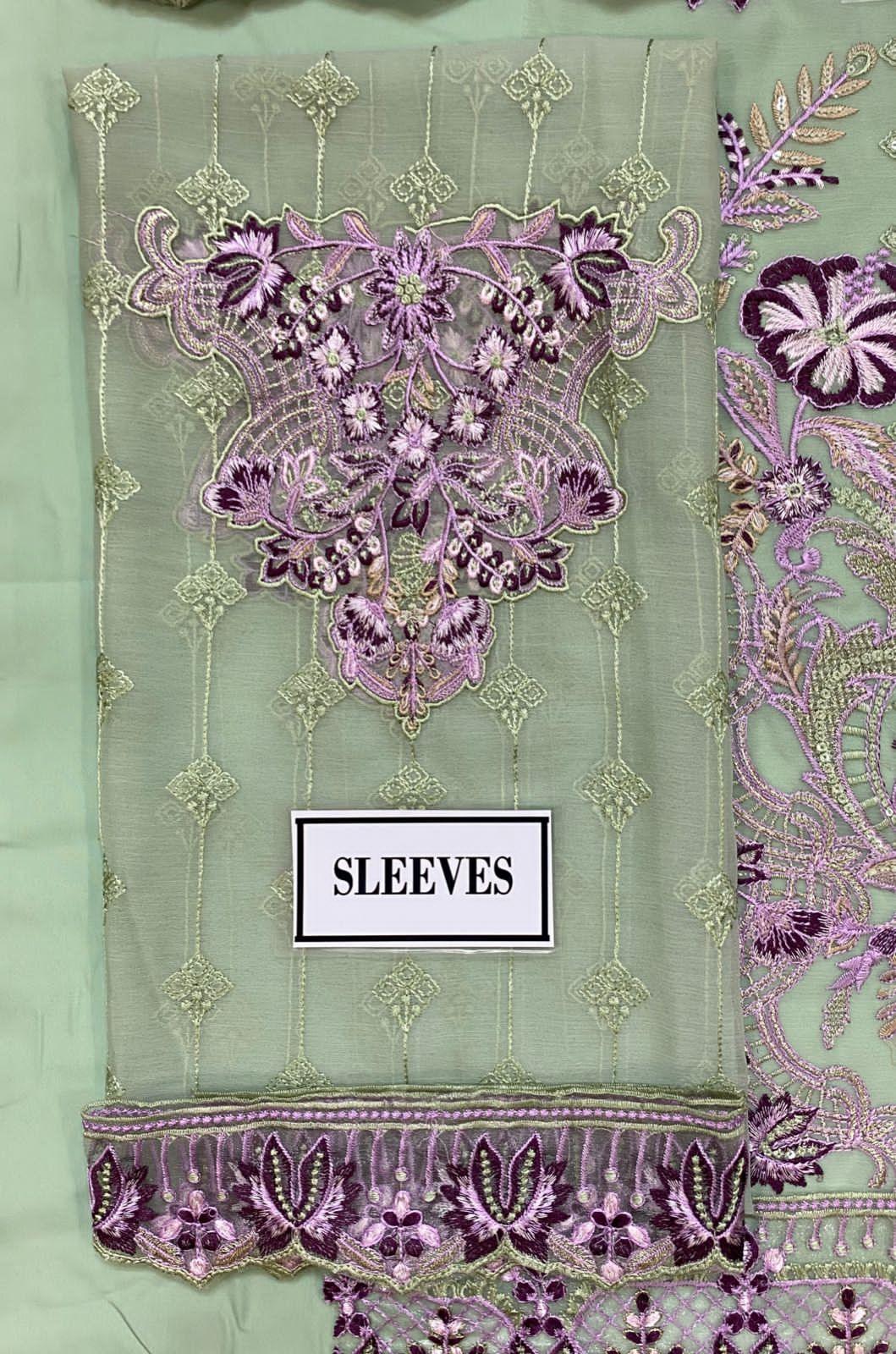 Ramsha Chiffon Suit - Yumnaz