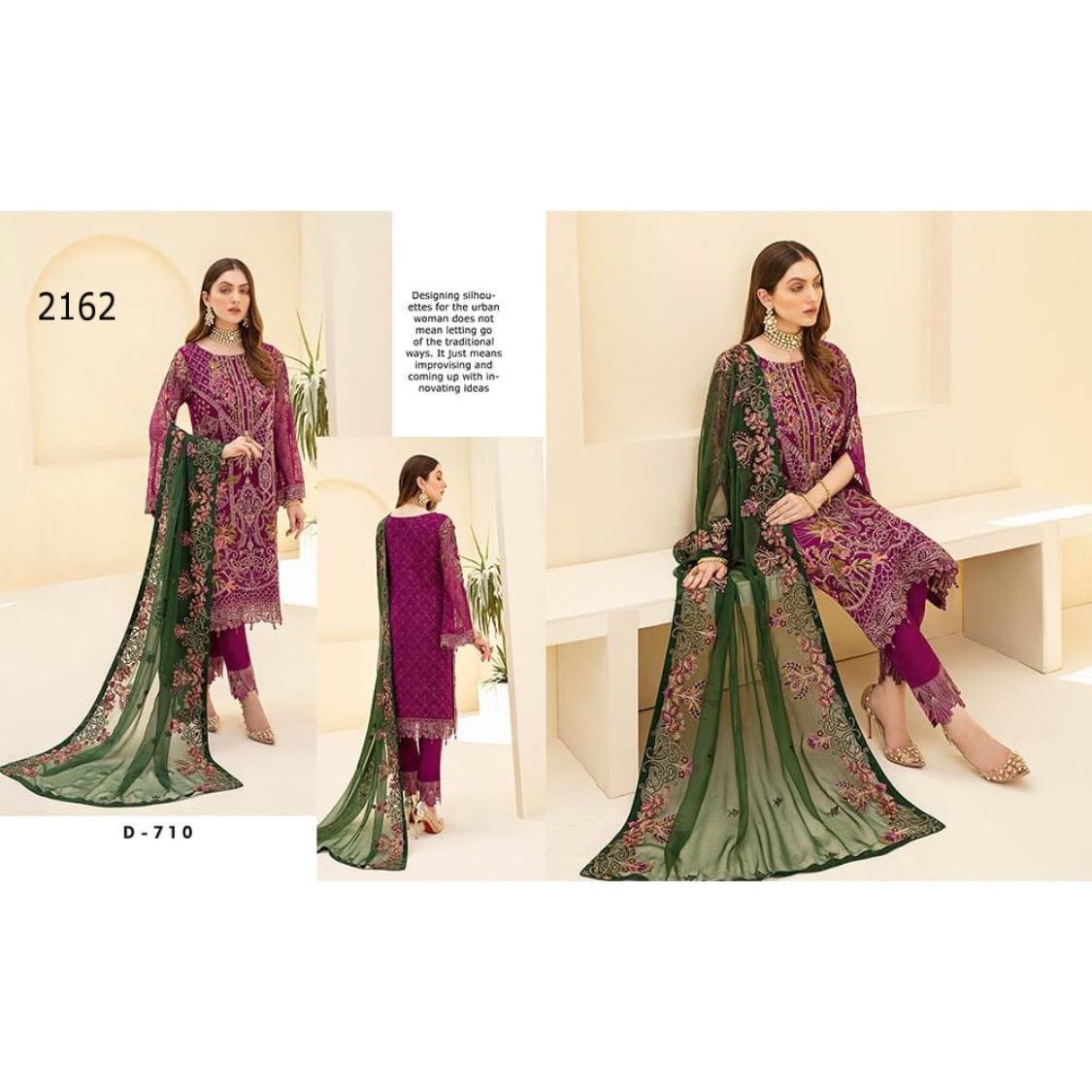 Ramsha Chiffon Suit - Yumnaz