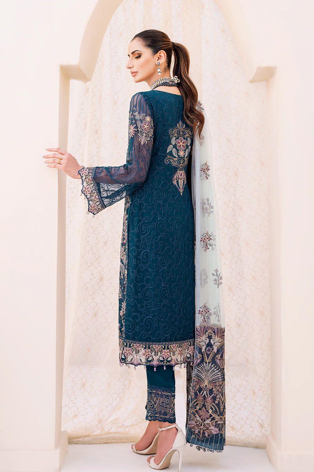 Ramsha Chiffon Suit - Yumnaz