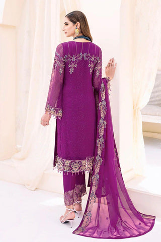 Ramsha Chiffon Suit - Yumnaz