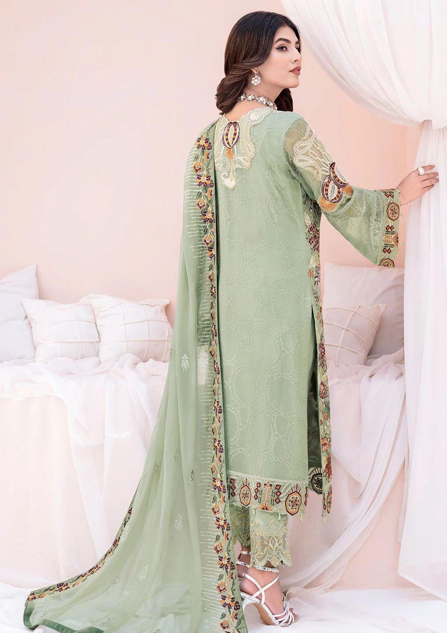 Ramsha Chiffon Suit - Yumnaz