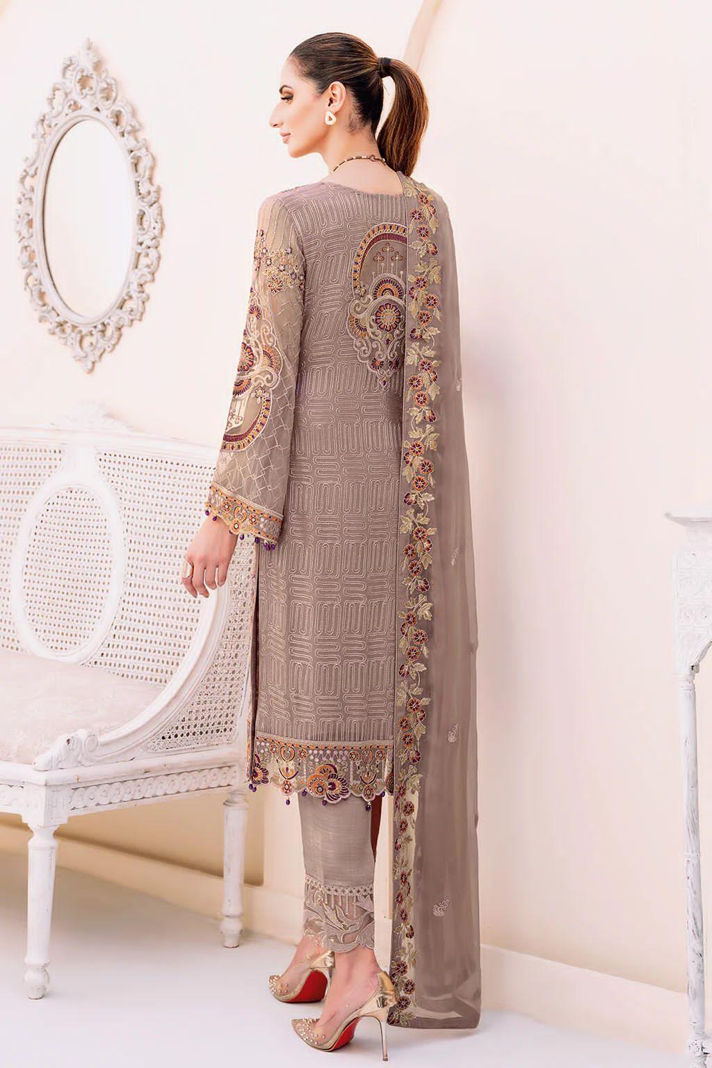 Ramsha Chiffon Suit - Yumnaz