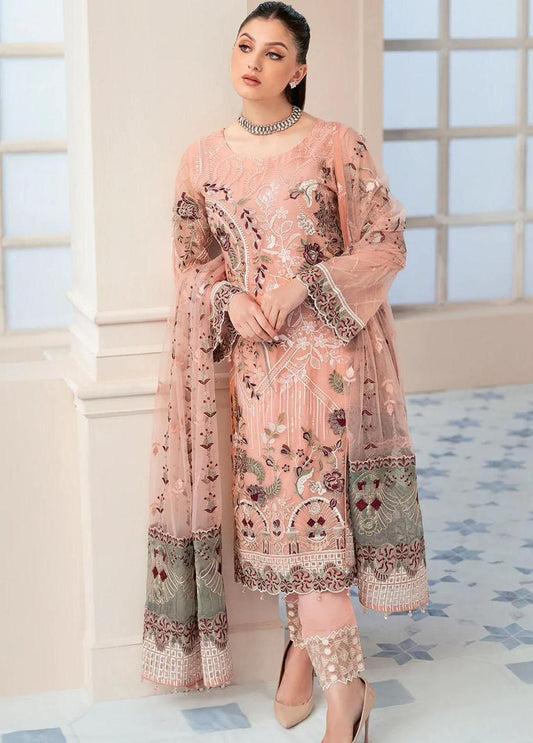 Ramsha Chiffon Suit - Yumnaz