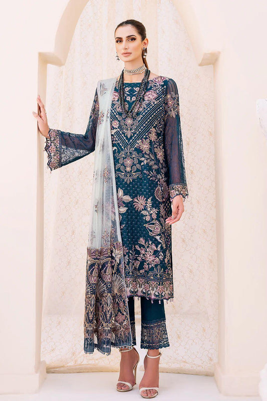 Ramsha Chiffon Suit - Yumnaz