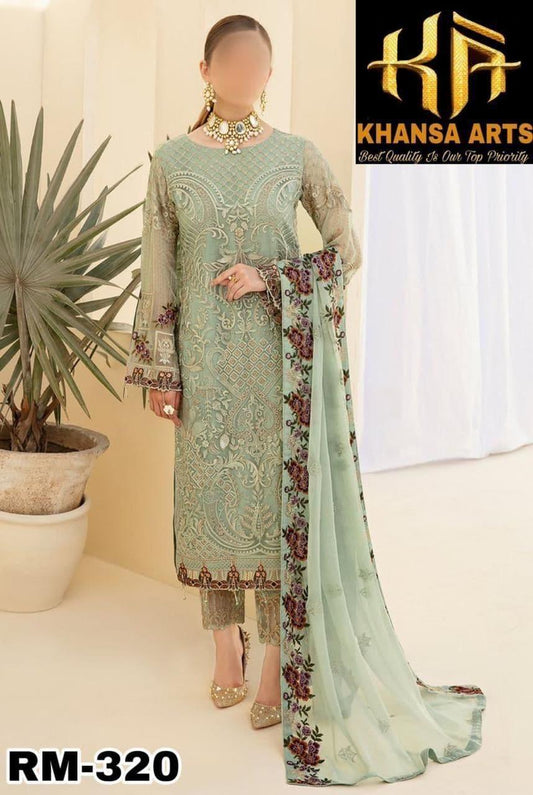 Ramsha Chiffon Suit - Yumnaz