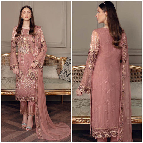 Ramsha Chiffon Suit - Yumnaz