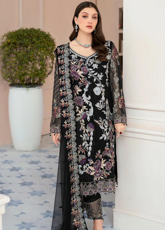 Ramsha Chiffon Suit - Yumnaz