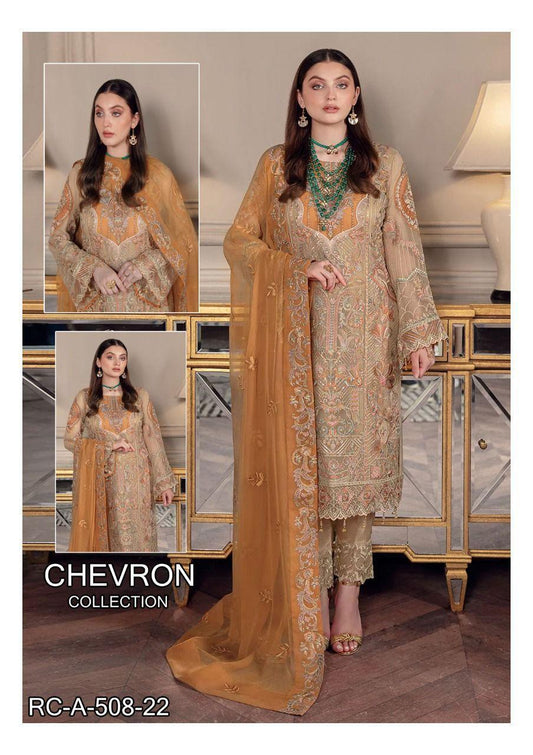 Ramsha Chiffon Suit - Yumnaz