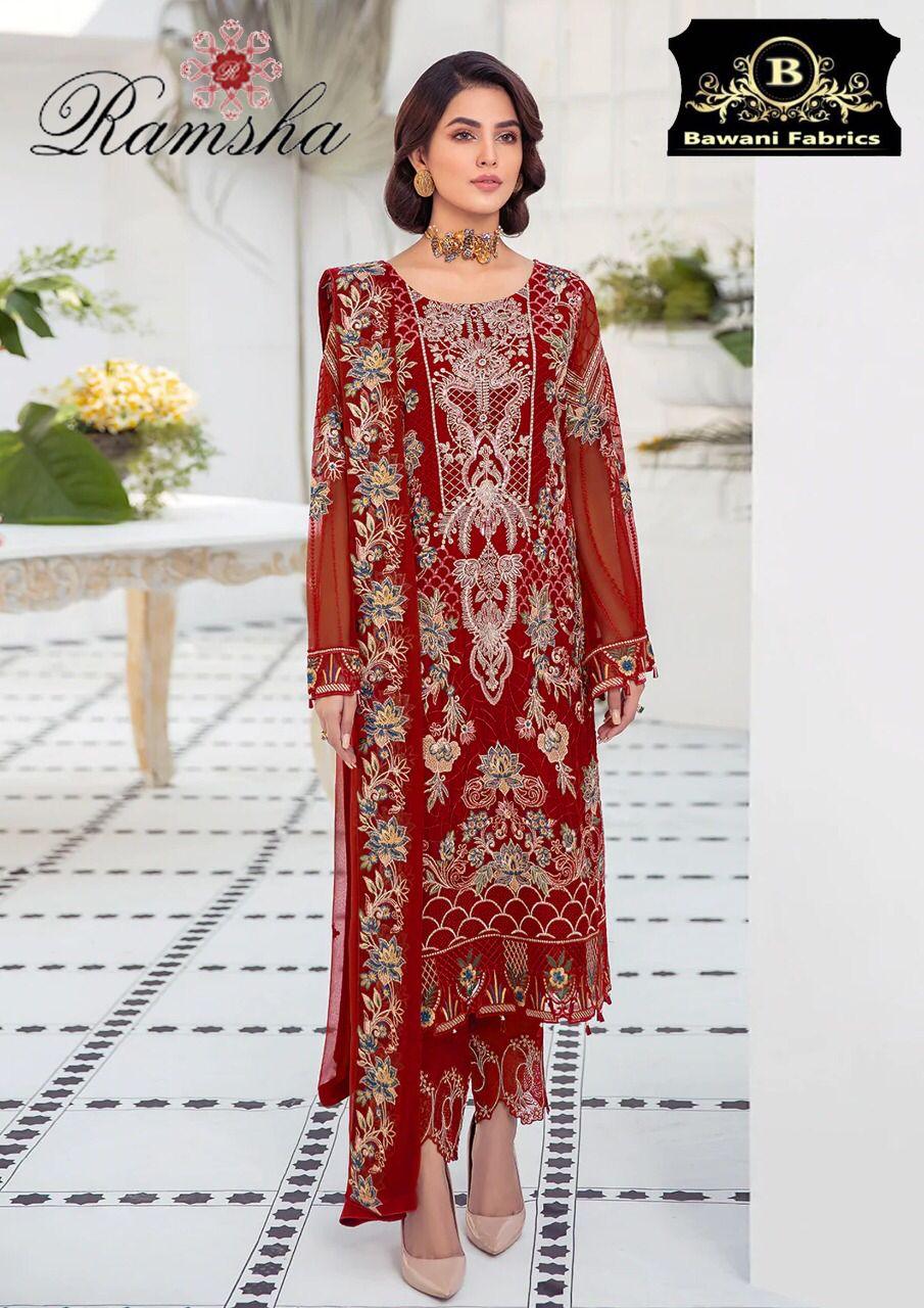 Ramsha Chiffon Suit - Yumnaz