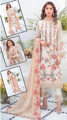 Ramsha Chiffon Suit - Yumnaz