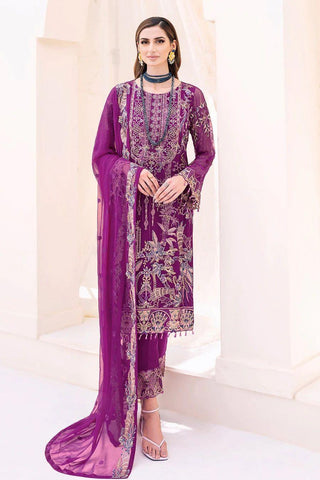 Ramsha Chiffon Suit - Yumnaz