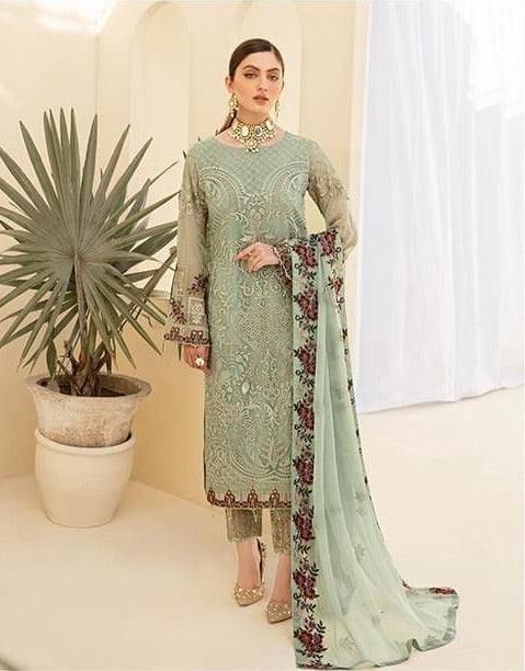 Ramsha Chiffon Suit - Yumnaz