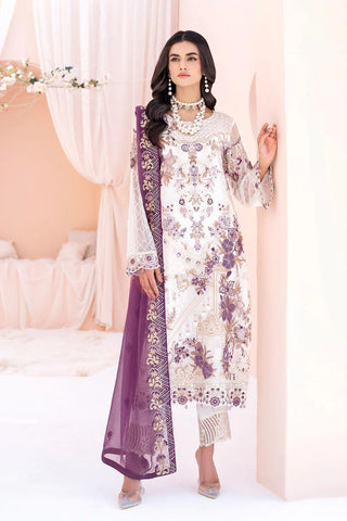 Ramsha Chiffon Suit - Yumnaz