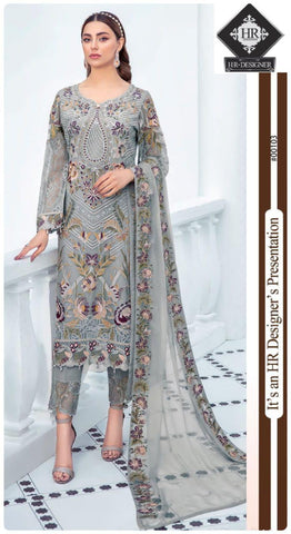 Ramsha Chiffon Suit - Yumnaz