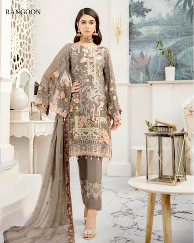 Ramsha Chiffon Suit - Yumnaz