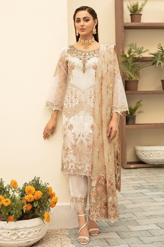 Ramsha Chiffon Suit - Yumnaz