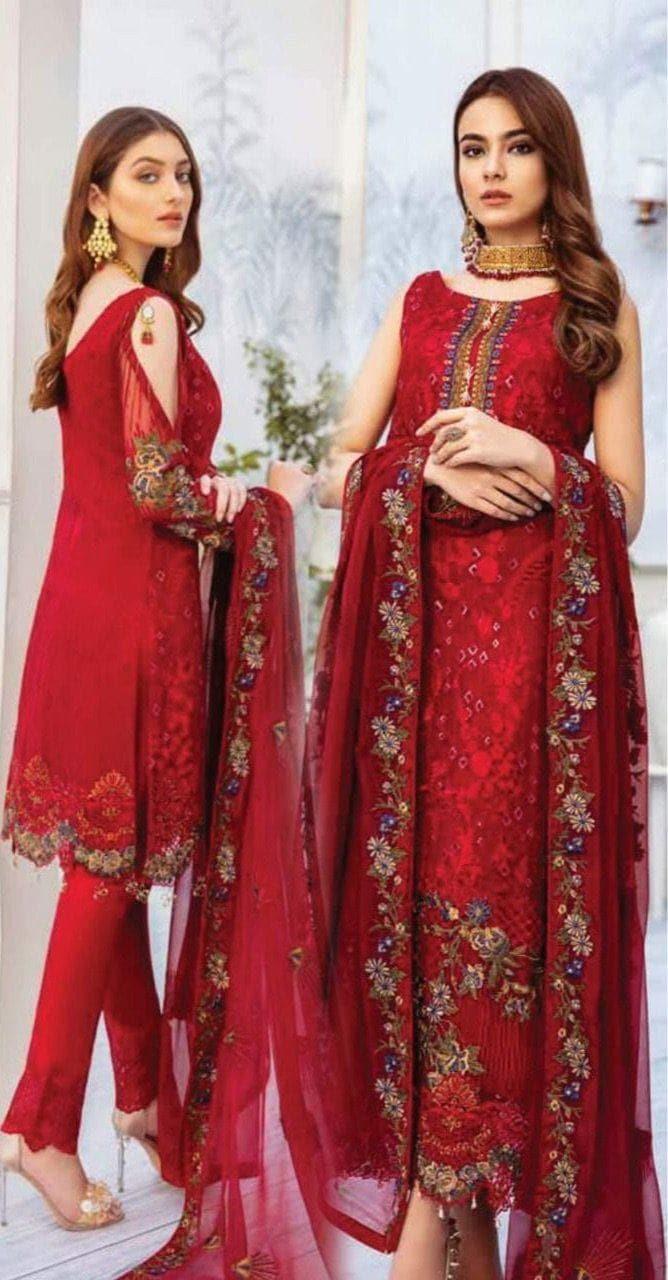 Ramsha Chiffon Suit - Yumnaz