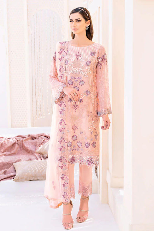 Ramsha Chiffon Suit - Yumnaz