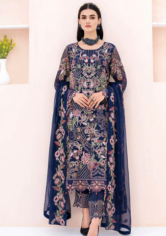 Ramsha Chiffon Suit - Yumnaz