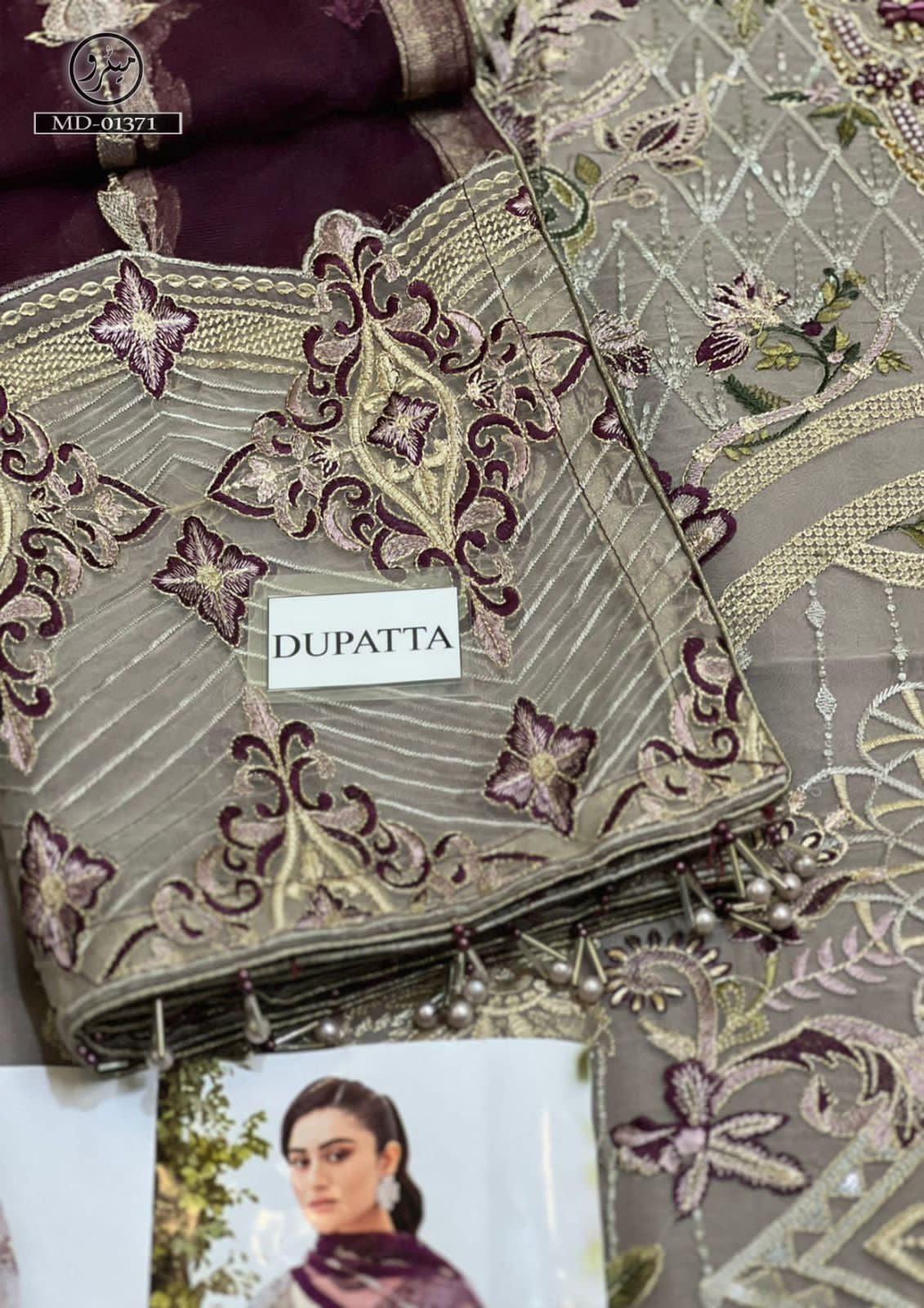Ramsha Organza Suit - Yumnaz