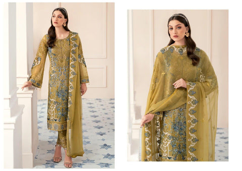 Ramsha Organza Suit - Yumnaz