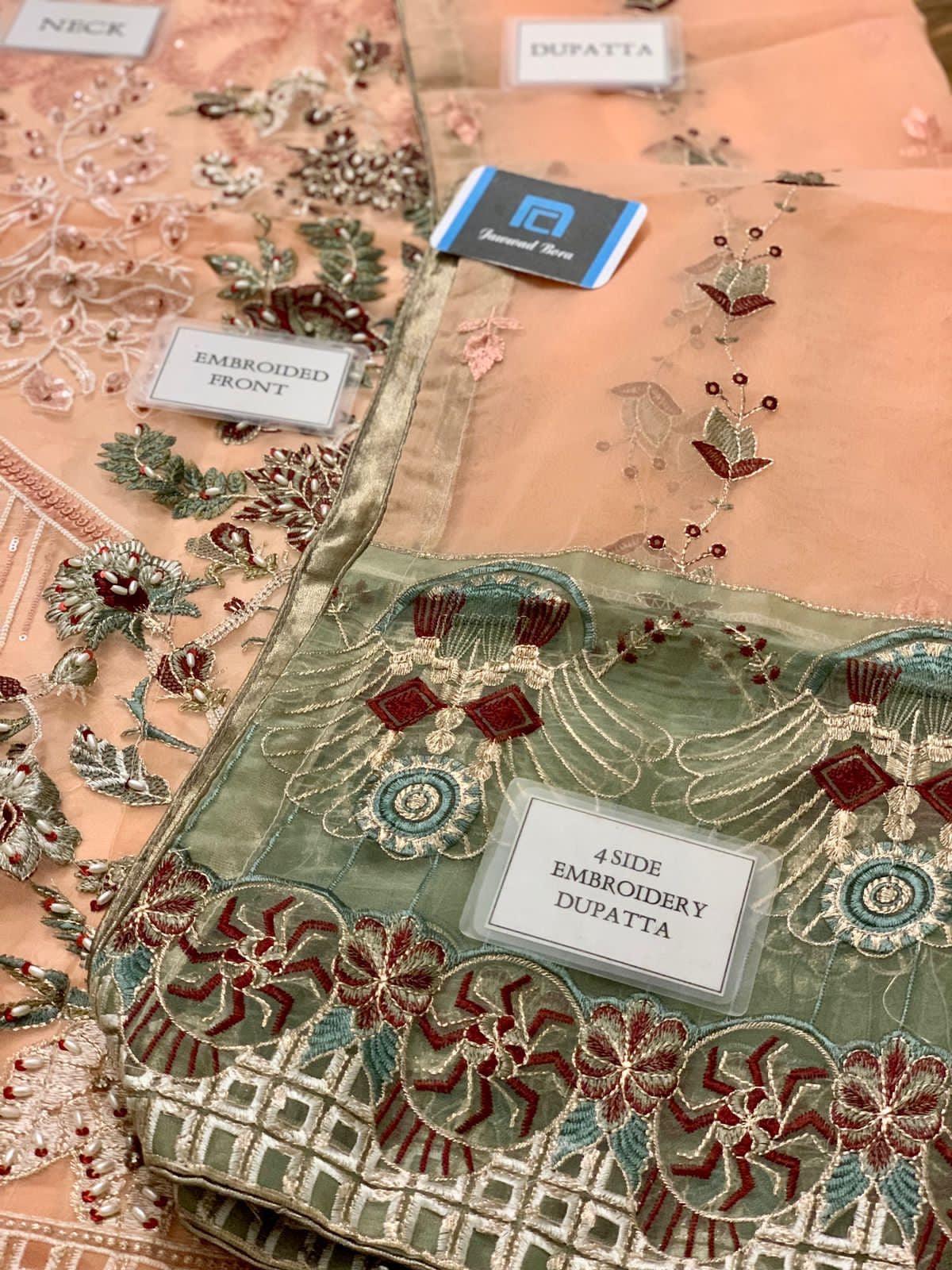 Ramsha Organza Suit - Yumnaz
