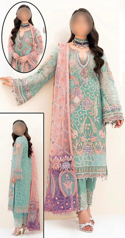 Ramsha Organza Suit - Yumnaz