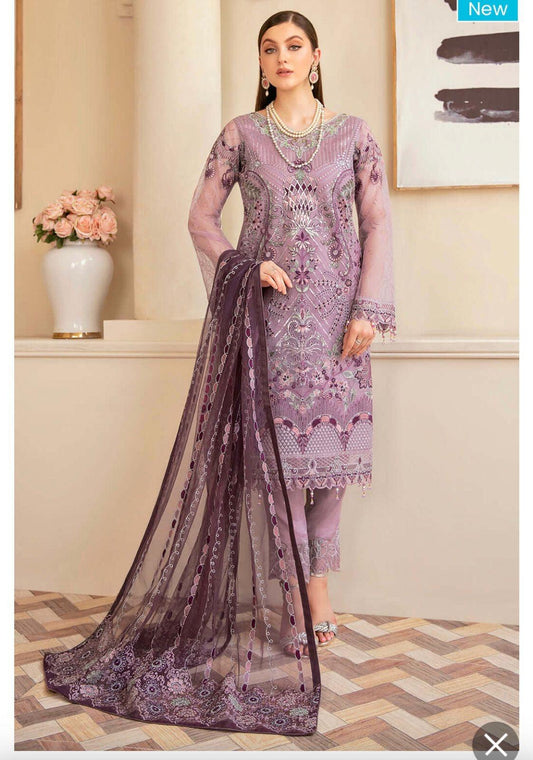 Ramsha Organza Suit - Yumnaz