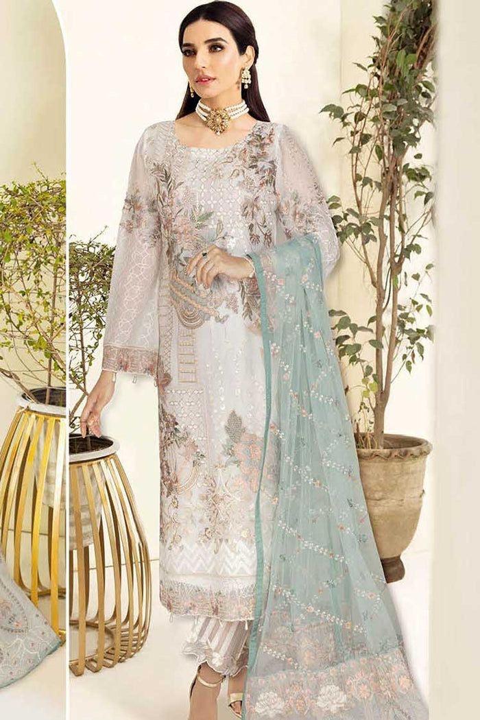 Ramsha Organza Suit - Yumnaz