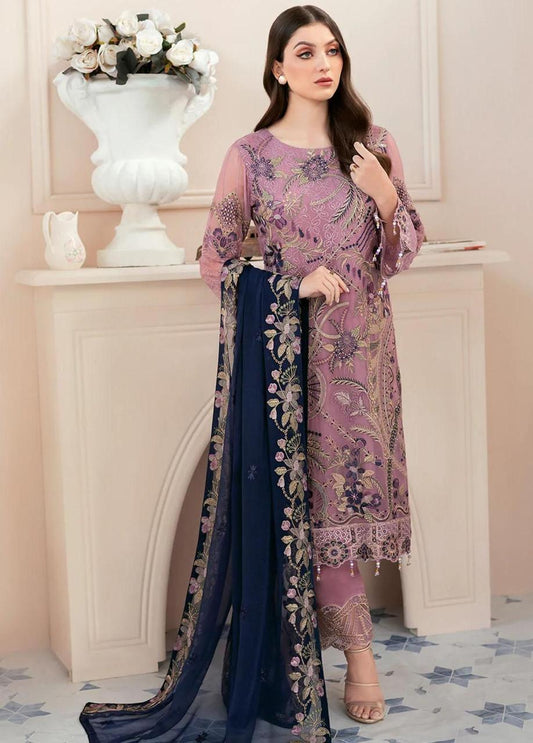 Rsmsha Chiffon Suit - Yumnaz