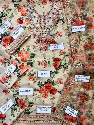 Vaniya Lawn Suit - Yumnaz