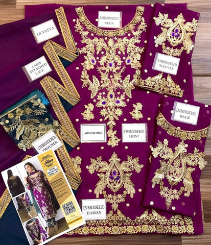 Zainab Chottani Chiffon Suit - Yumnaz