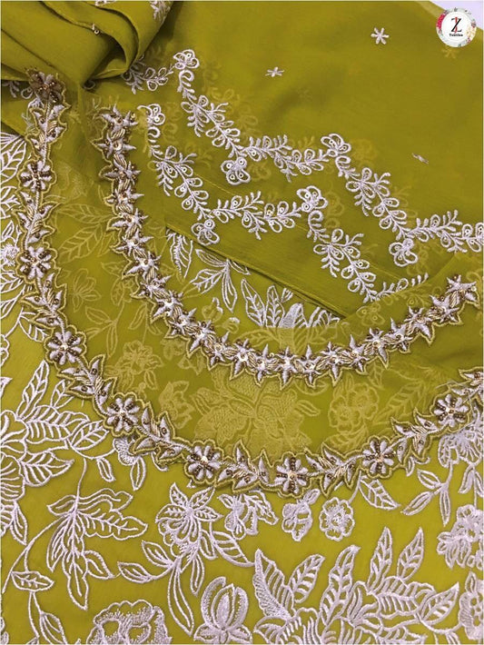 Zainab Chottani Chiffon Suit - Yumnaz