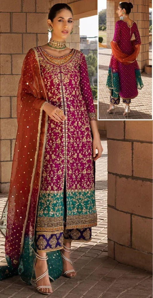 Zainab Chottani Chiffon Suit - Yumnaz