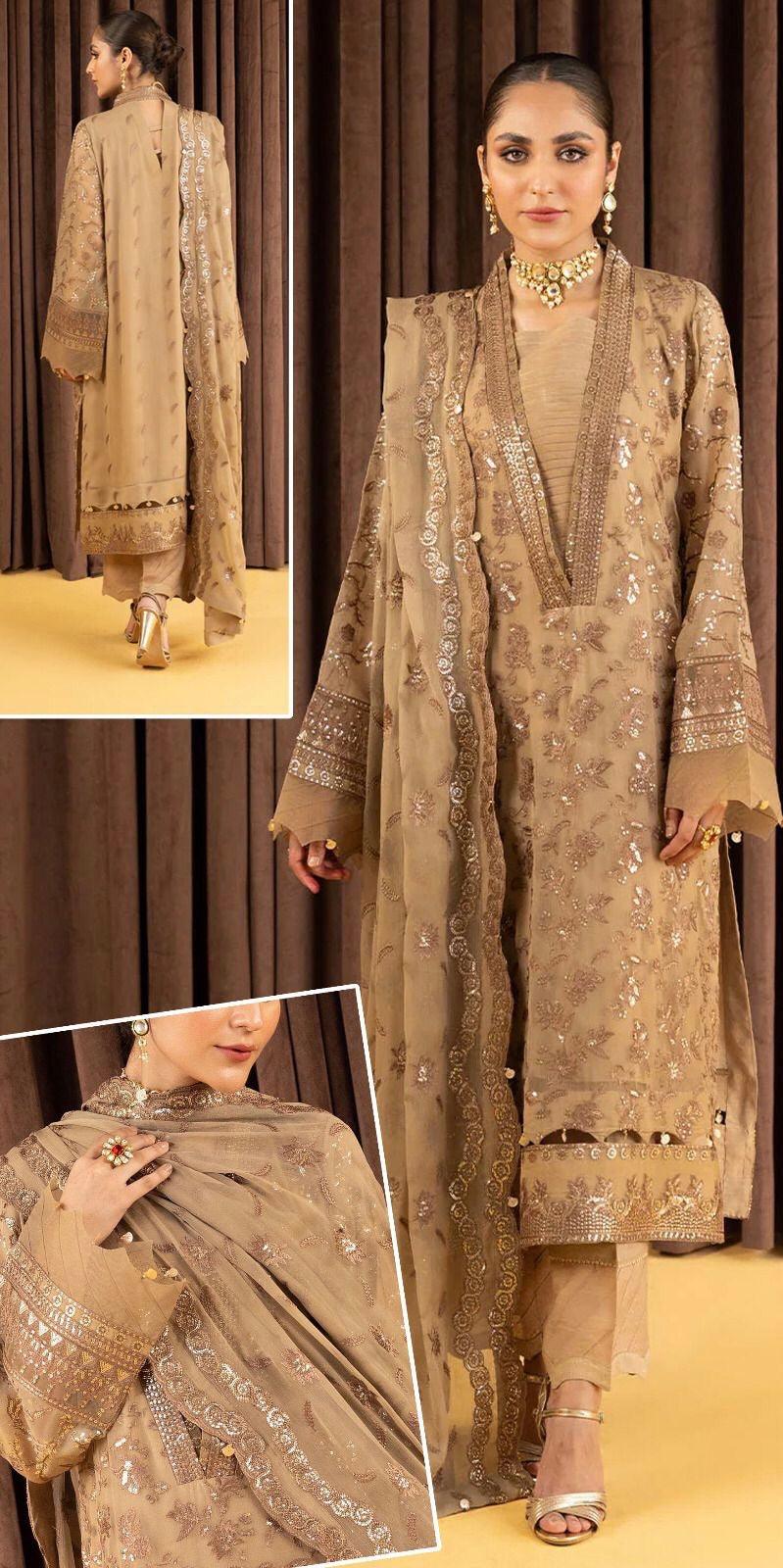 Zainab Chottani Chiffon Suit - Yumnaz