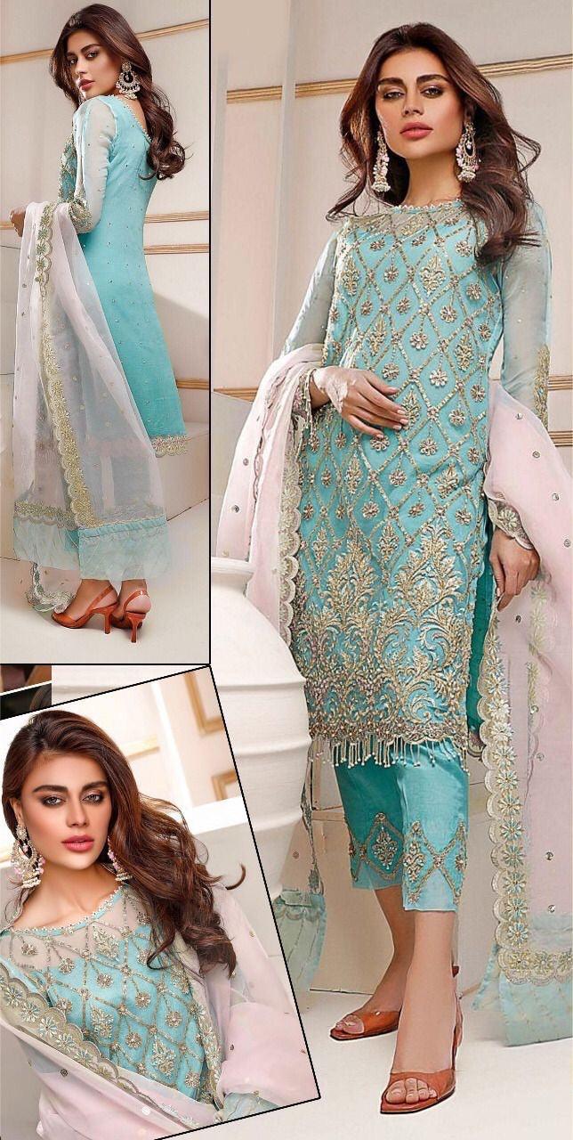 Zainab Chottani Organza Suit - Yumnaz