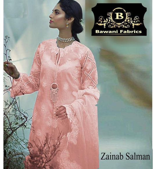 Zainab Salman Organza Suit - Yumnaz