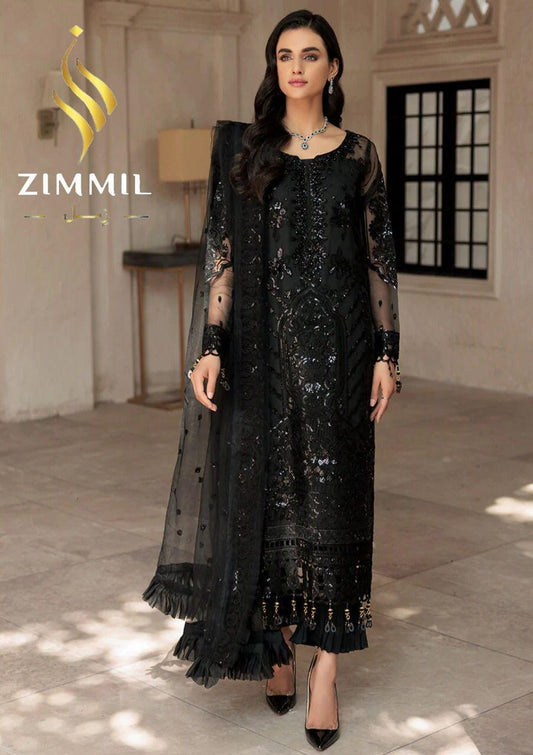 Zimmil Organza Suit - Yumnaz