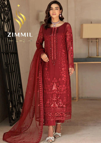 Zimmil Organza Suit - Yumnaz