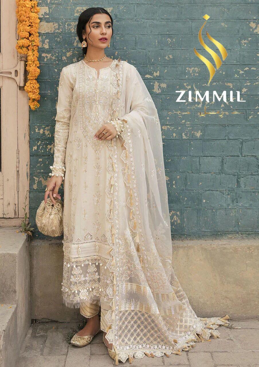 Zimmil Organza Suit - Yumnaz