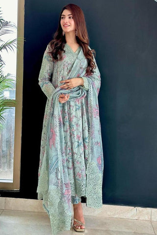 Dastaan By Iznik Embroidered Lawn Suits Unstitched 3 Piece IZ-06 Badar - Summer Collection